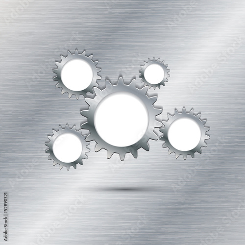 Abstract vektor gear background