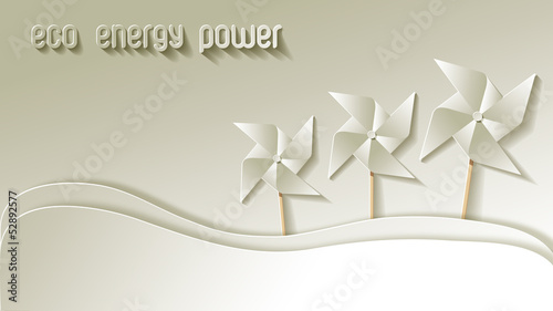 Green Eco Energy Power Papier