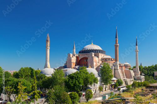 Obraz na plátně Hagia Sophia in Istanbul, Turkey