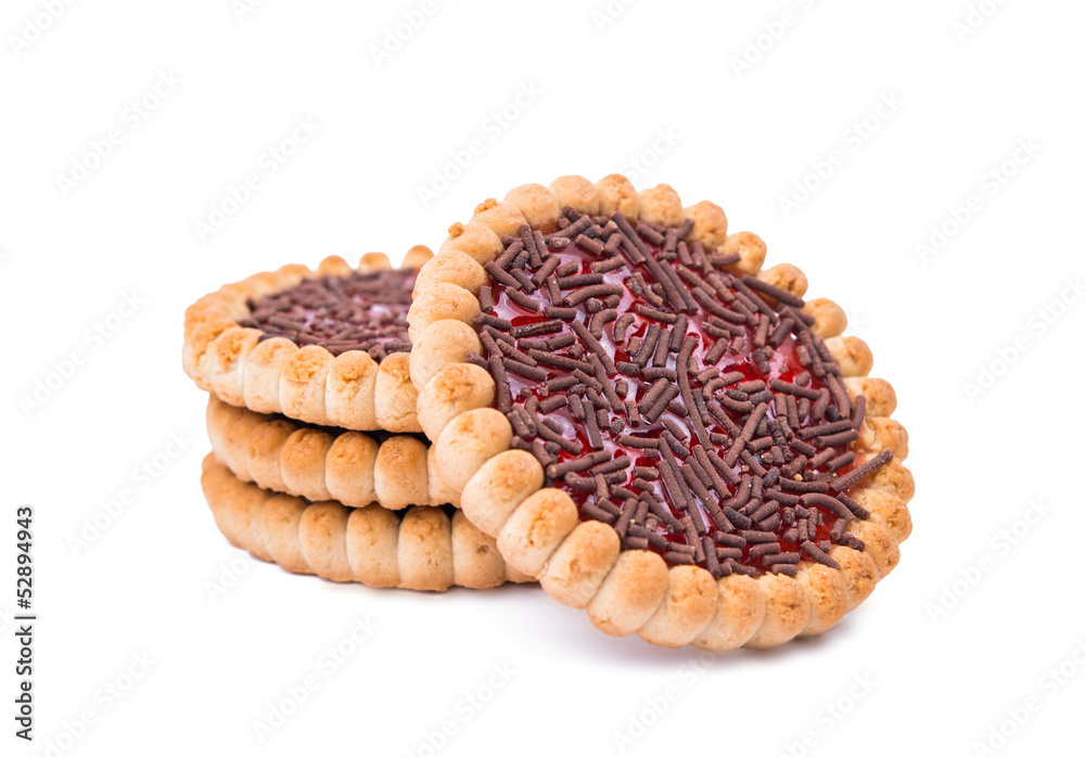 biscuits with jam isolated biscuits with jam isolated