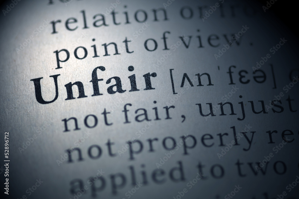 Obraz premium unfair