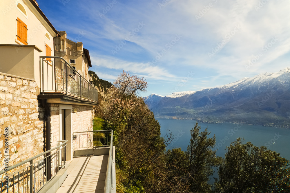 Obraz premium Kirche Madonna di Montecastello am Gardasee
