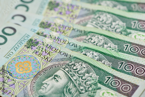 Polish currency money zloty