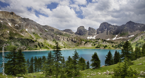 Image of Lac D Allos .Alpes-de-Haute-Prov ence in France.