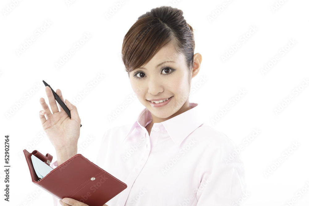 ビジネスウーマン,白バック