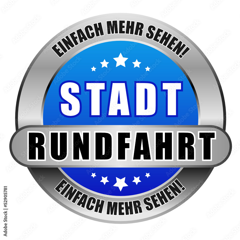 5 Star Button blau STADTRUNDFAHRT EMS EMS