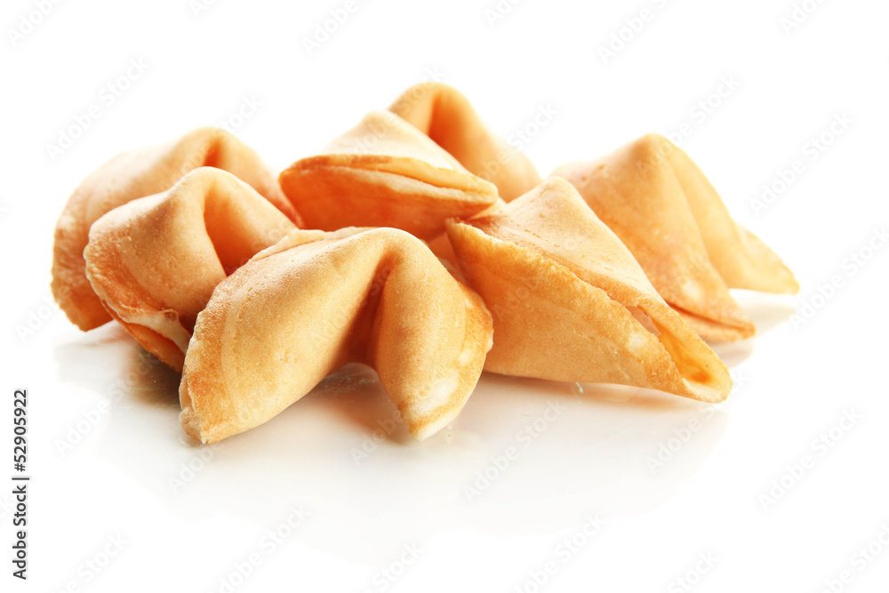 Fortune cookies, isolated on white