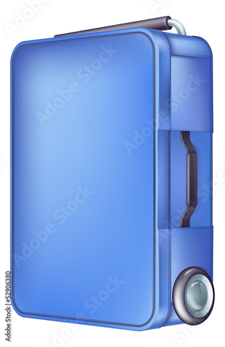 Modern blue trolley case