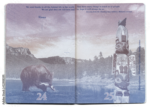 USA Passport Blank Page