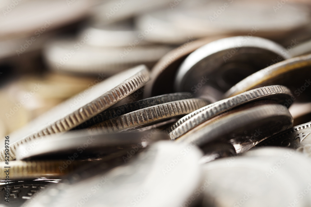 Coins Macro Background Coins Macro Background