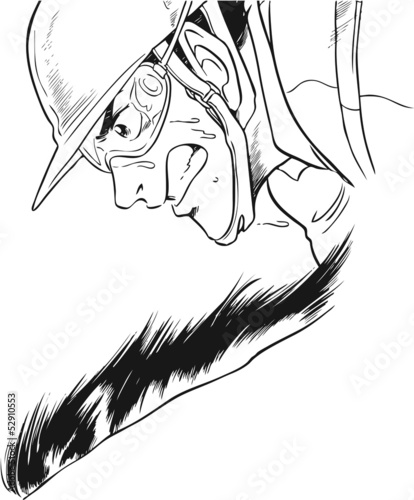 騎手・横顔