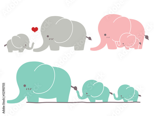 Cute Elephant - Vector File EPS10