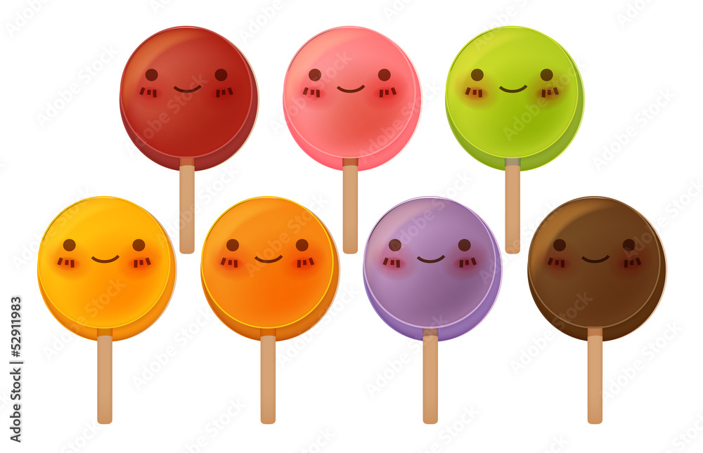 Lovely Lollipop Collection - Vector FIle EPS10 Lovely Lollipop Collection - Vector FIle EPS10