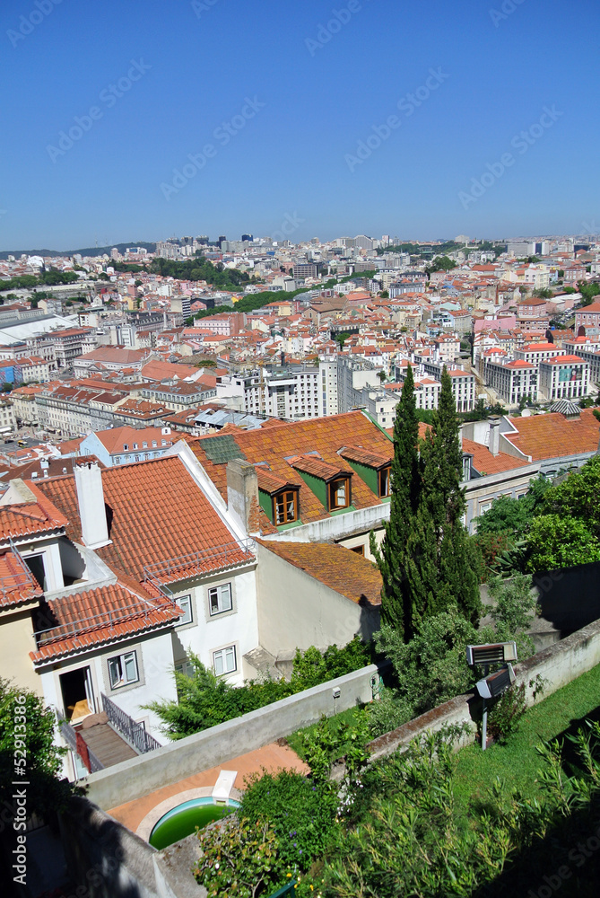 View on beautiful Lisbon