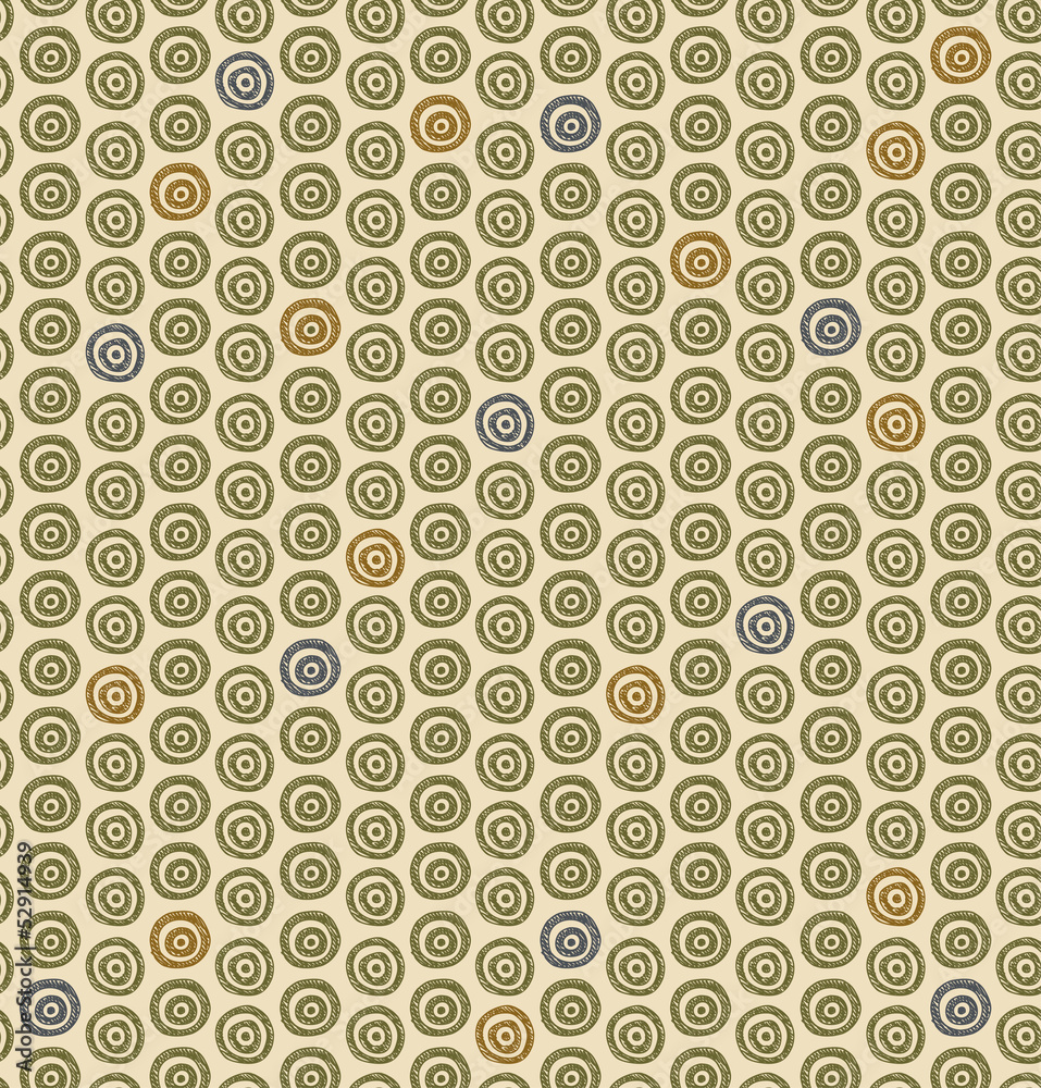 Ethnic natural pattern with circles Ethnic natural pattern with circles