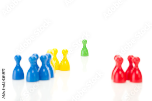 The green meeple is the star