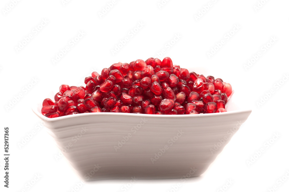 Pomegranate seeds close-up