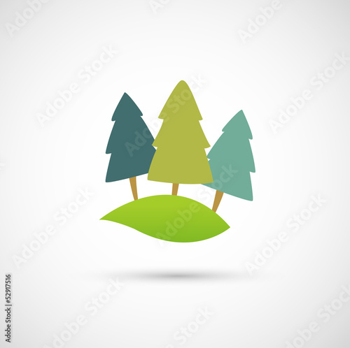 Rolling hill icon vector
