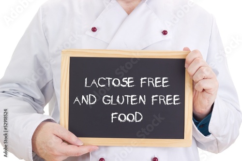 Lactose free and gluten free food