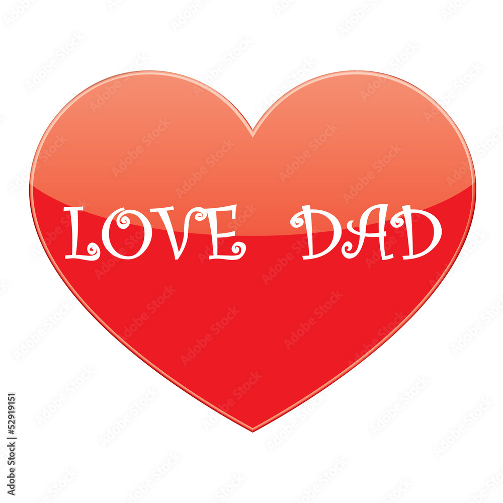 vector heart love dad vector heart love dad