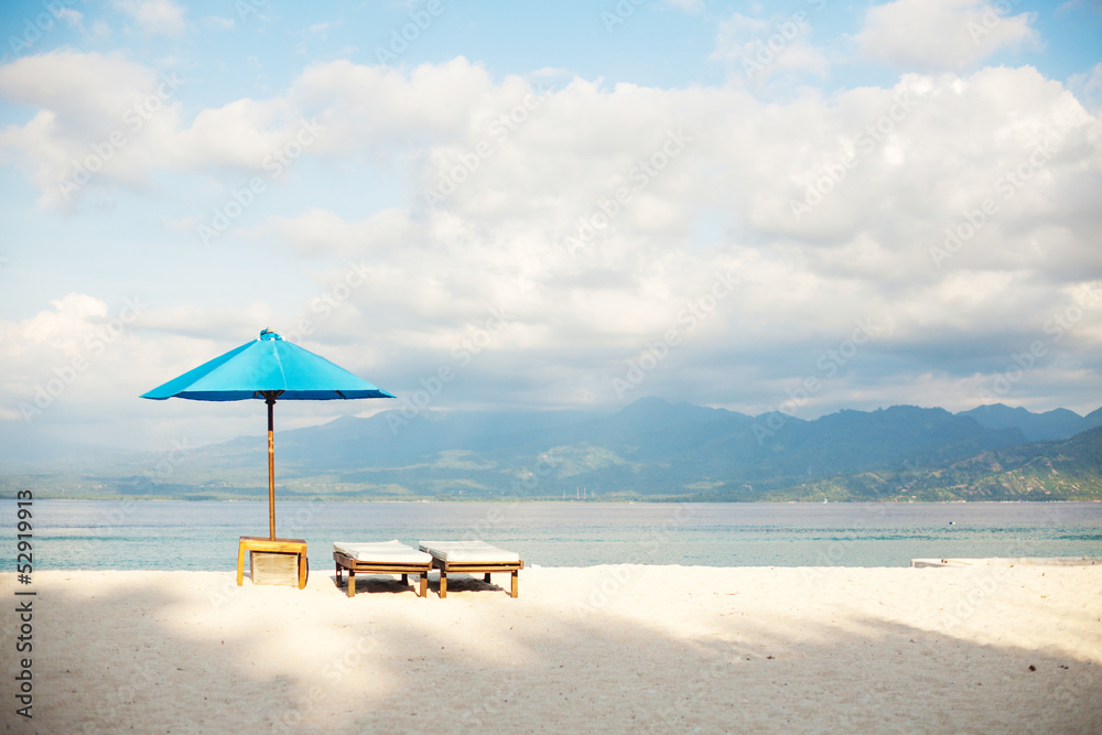 Fototapeta premium Umbrella on beach