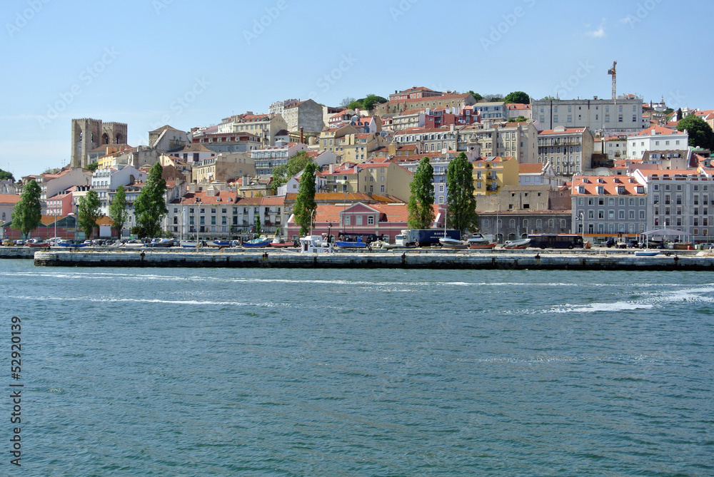 View on Alfame, Lisbon Portugal
