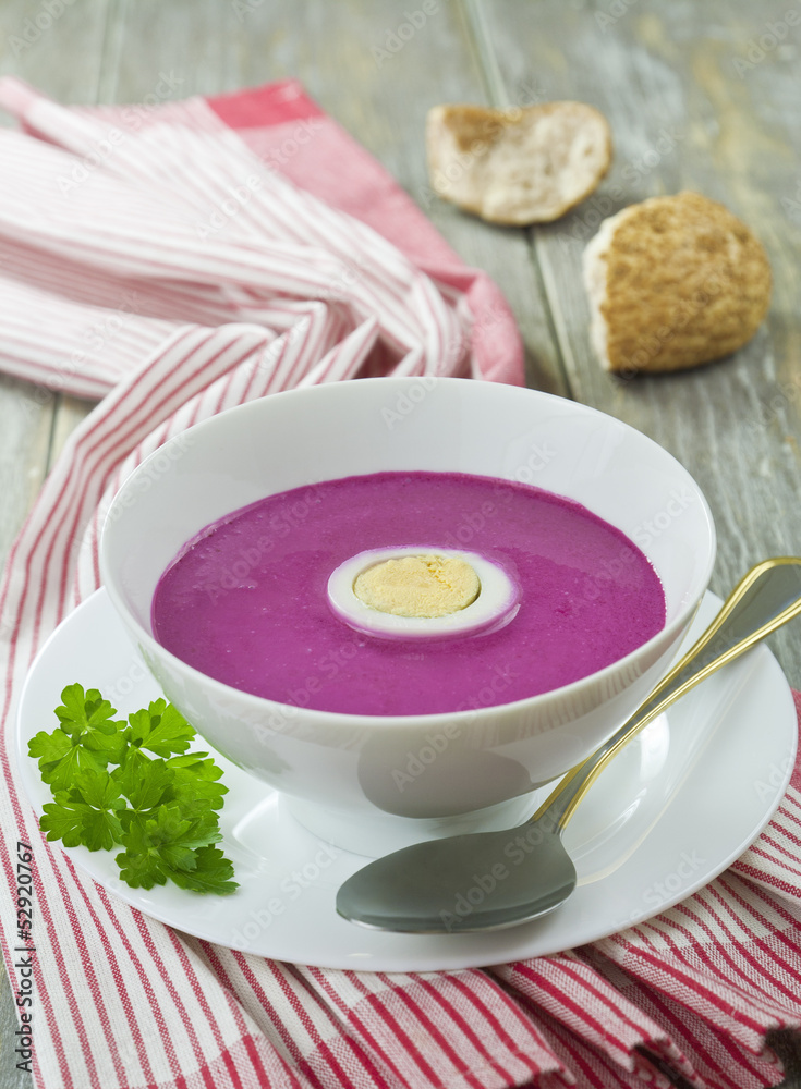 Cold red beet soup Cold red beet soup