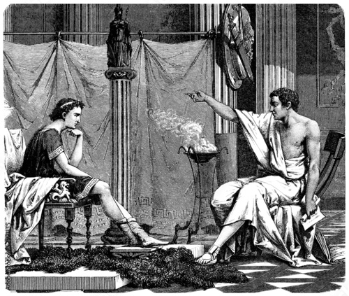 Aristoteles Teaching - Ancient Greece