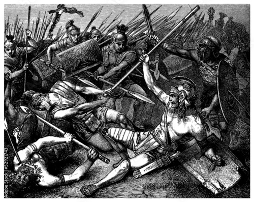 Photography Battle Ancient Rome : Death of Spartacus