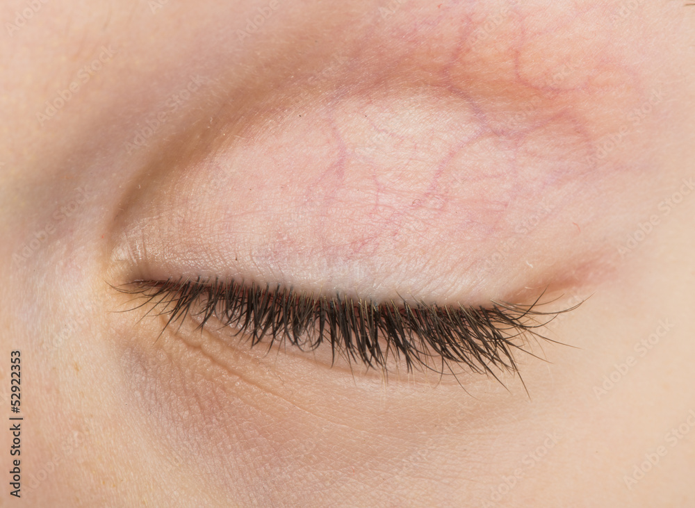 Obraz premium Human eye closed