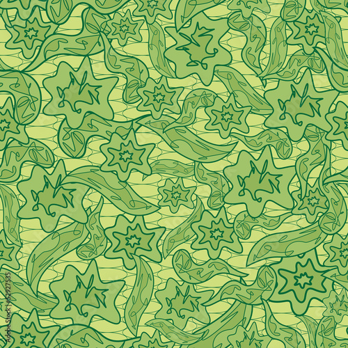 Abstract floral camouflage pattern