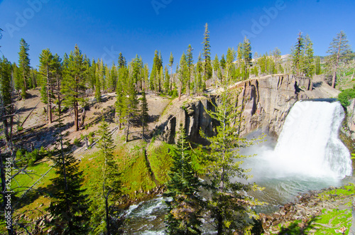 Rainbow Falls at Devil's Postpile National Monument in Californi photo