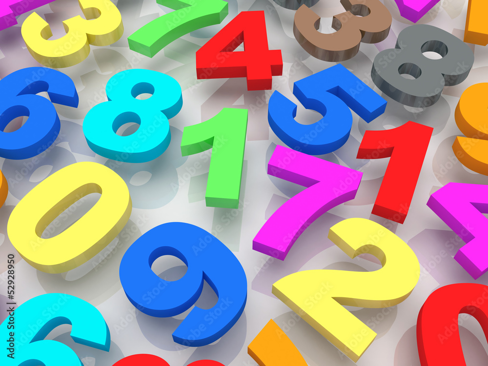 Background of numbers. Background of numbers.