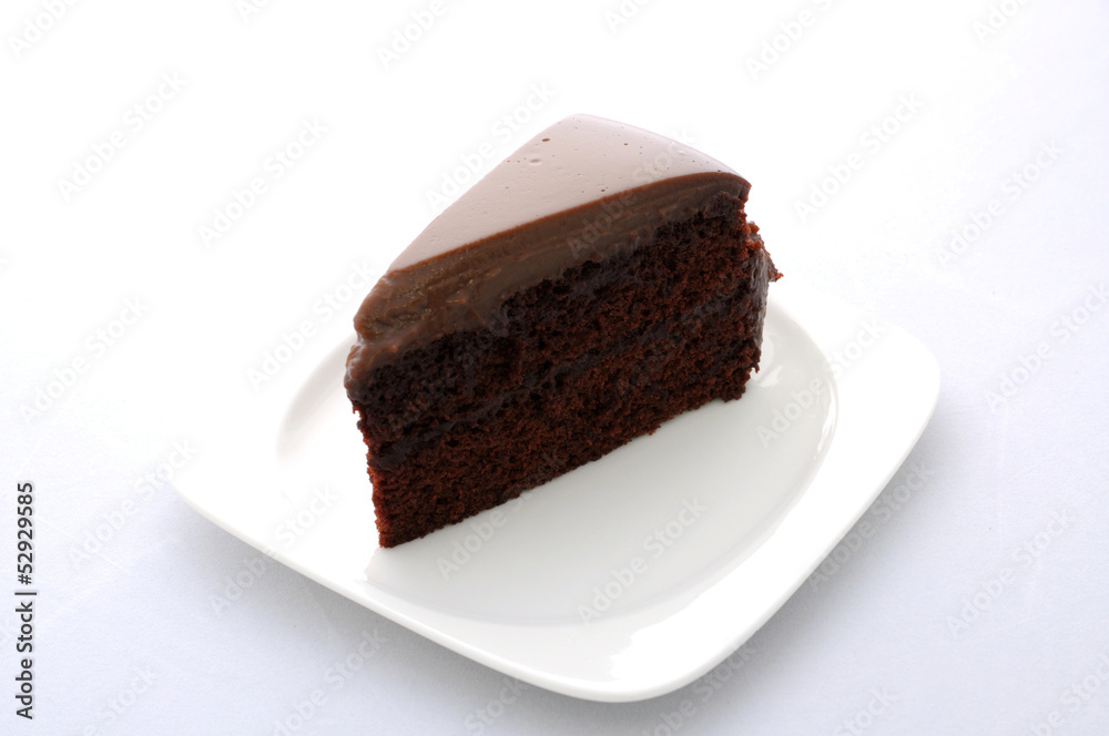 Piece of chocolate cake Piece of chocolate cake