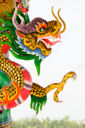 Chinese style dragon statue