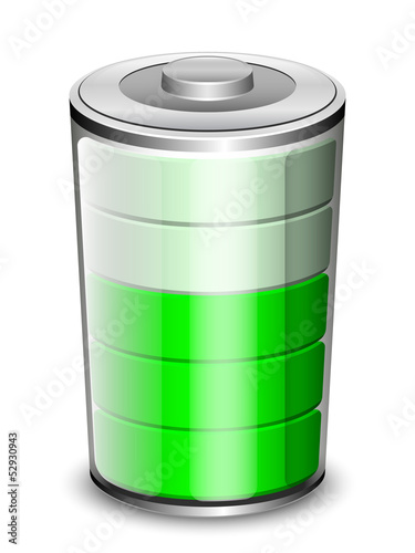 Battery icon, vector