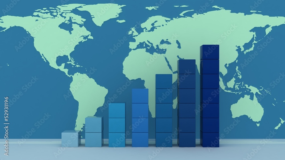 Global success concept. 3d render background Global success concept. 3d render background