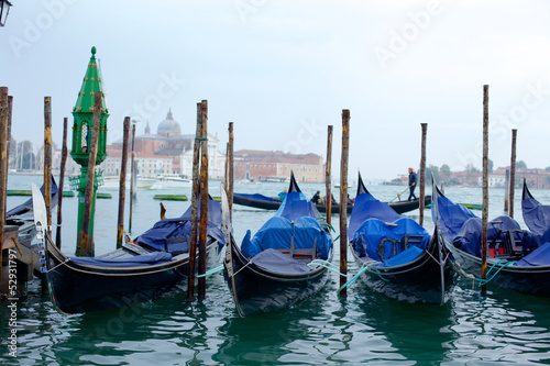 gondolas on grand canal © Max Topchii