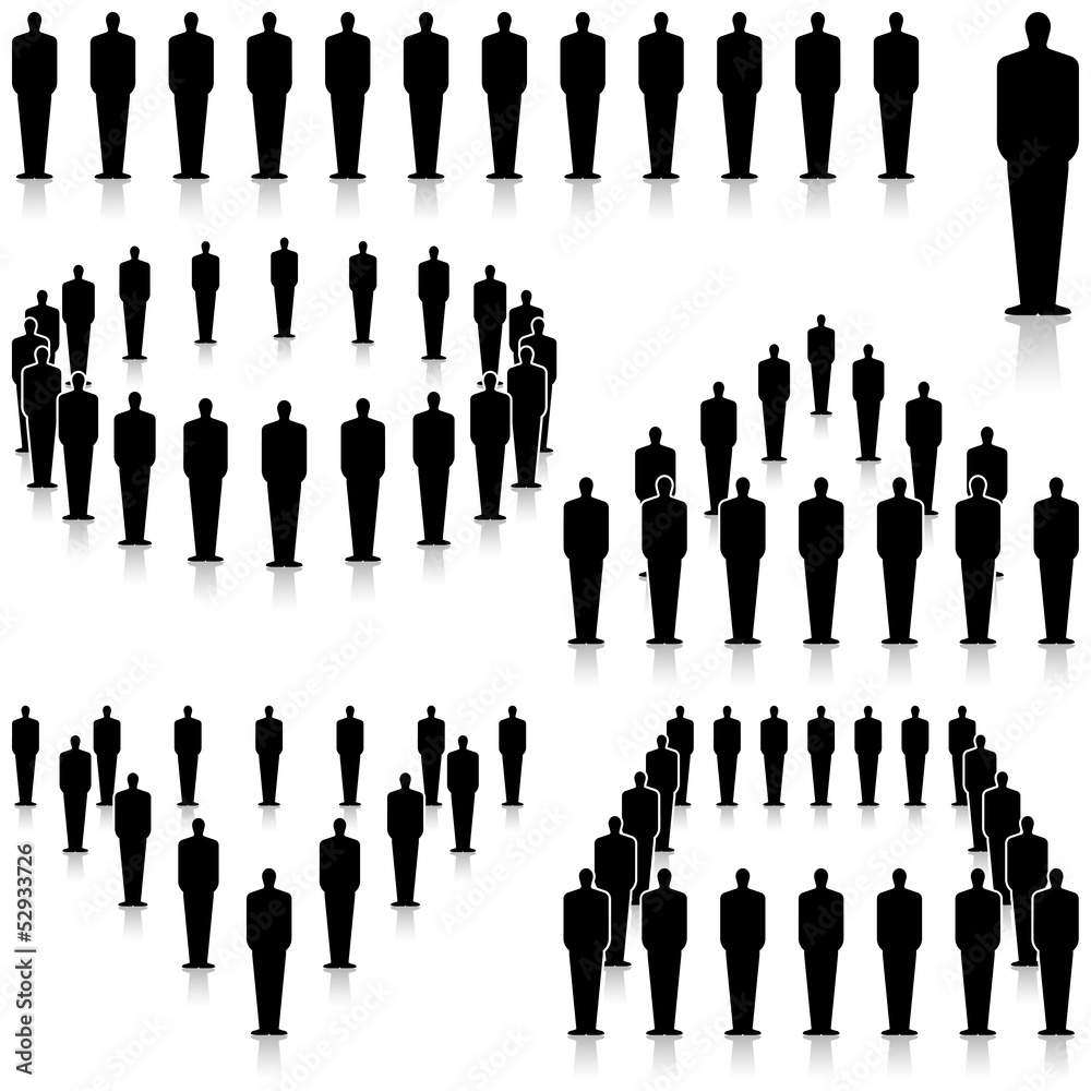 人物シルエット 男性 Stock Vector Adobe Stock