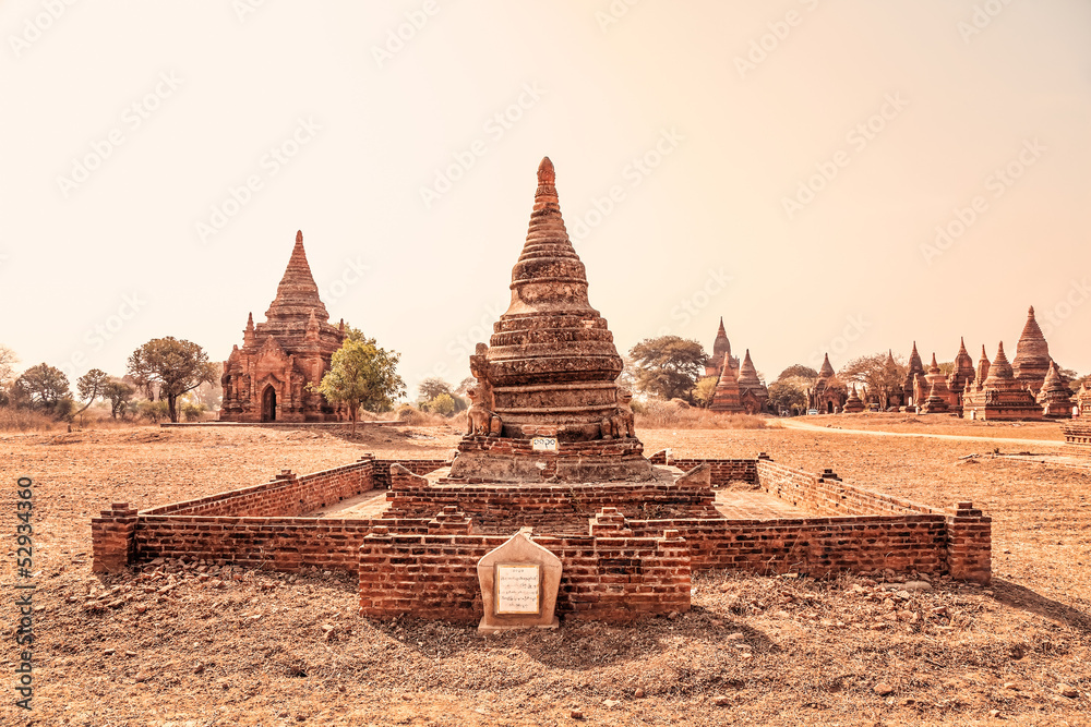 Small pagoda in Bagan area Small pagoda in Bagan area