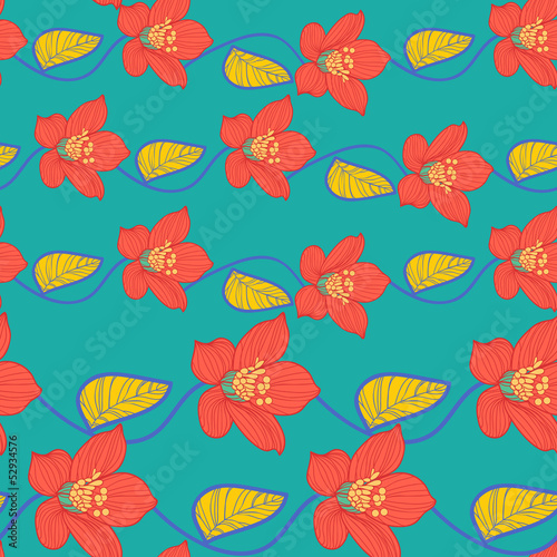 Seamless floral texture