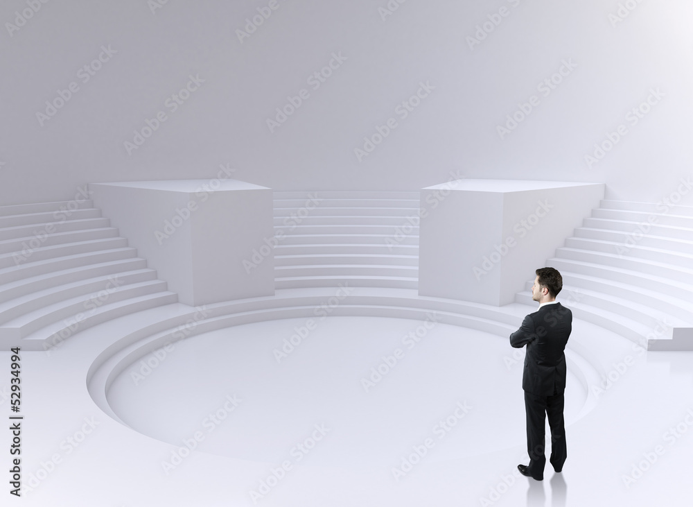 Obraz premium man thinking