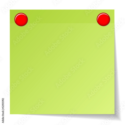 Free Download Green Stick Note & Red Magnets - GFXLoad