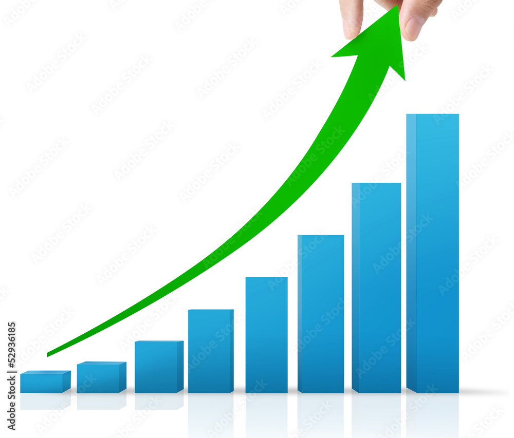 Hand holding chart ,graph Hand holding chart ,graph