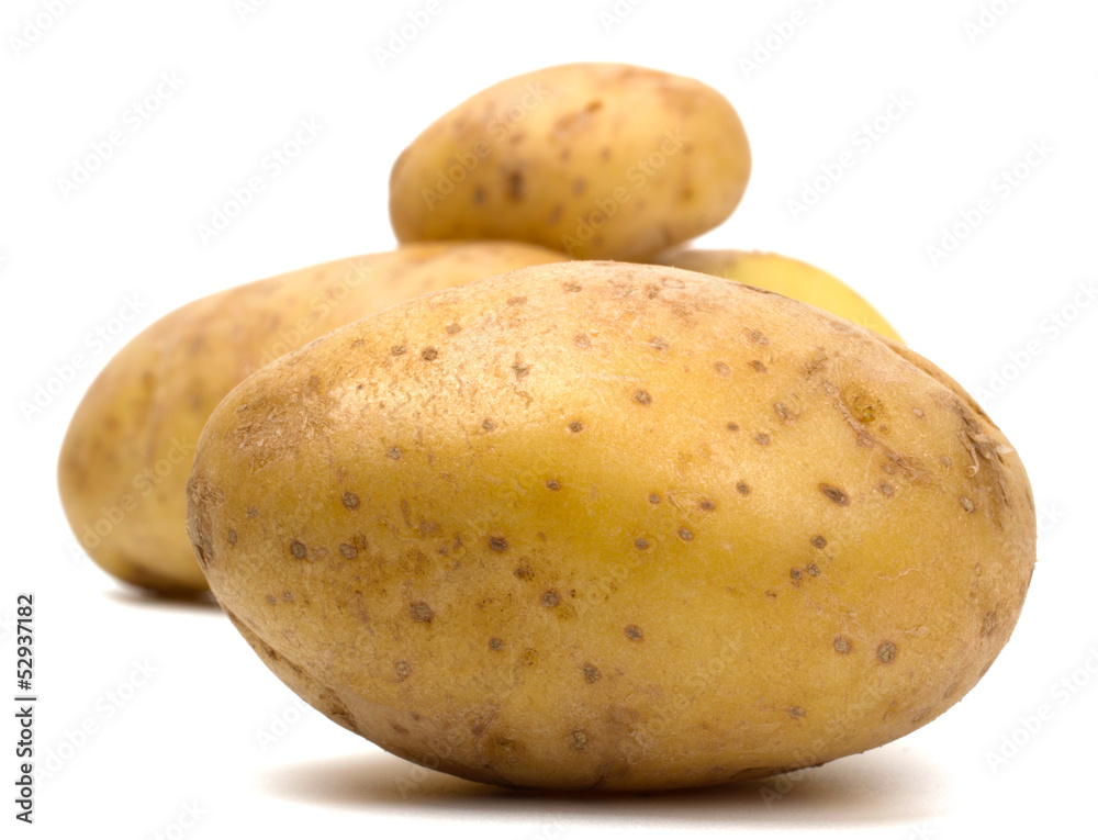 Potatoes isolated on white background Potatoes isolated on white background