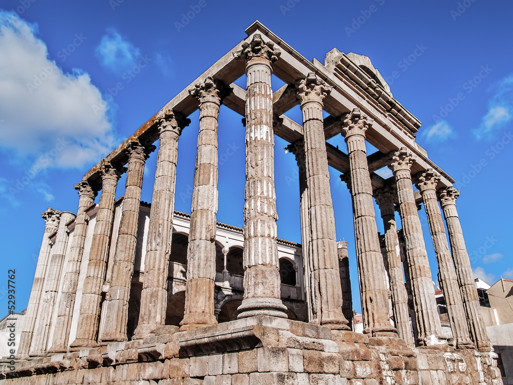 Obraz premium Roman temple in Merida side