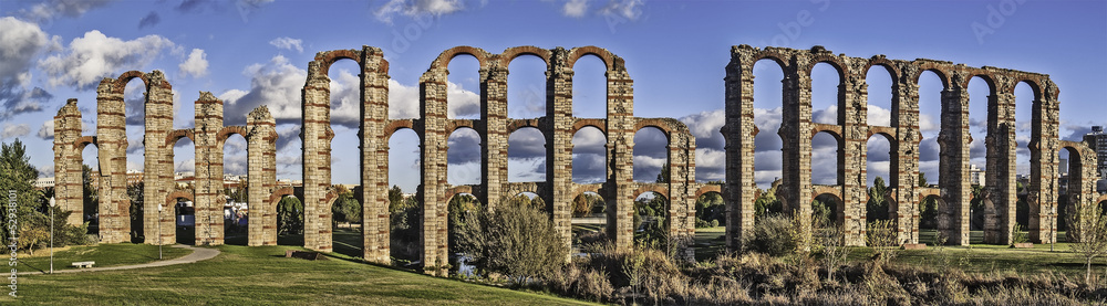 Roman aqueduct in Merida