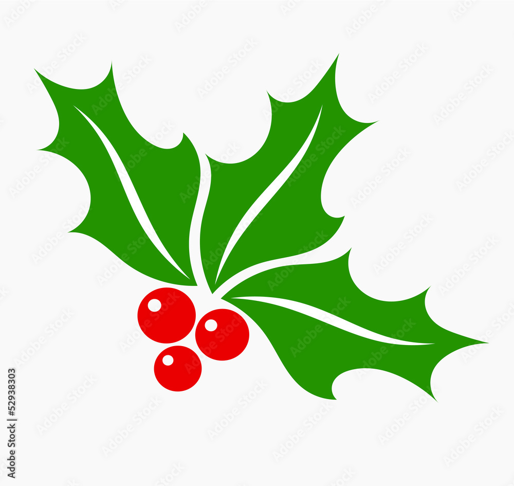 Holly berry symbol Stock Vector | Adobe Stock