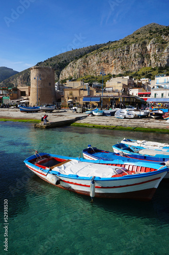 Moored fishing boats in Sicily © etra_arte
