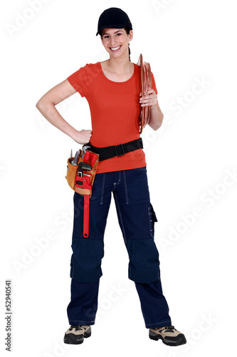 Female plumber © auremar
